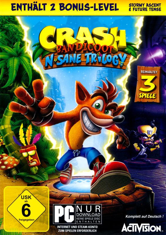 Front Cover for Crash Bandicoot: N. Sane Trilogy (Windows)
