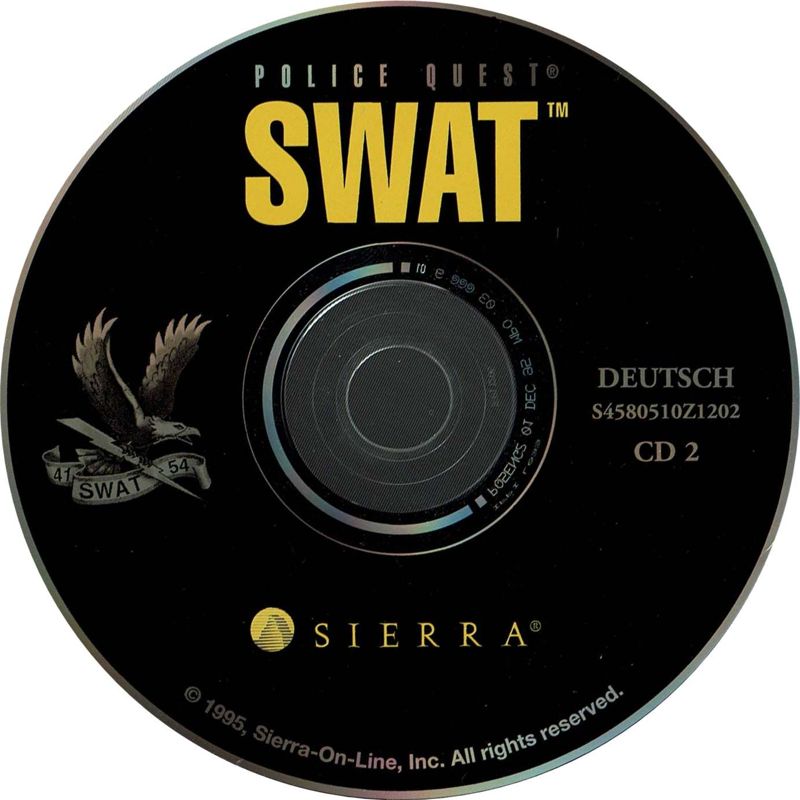 Media for Daryl F. Gates' Police Quest: SWAT (DOS and Windows and Windows 16-bit) (1st German release (Game in English, manual in German)): Disc 2