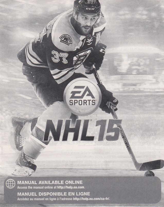 Manual for NHL 15 (PlayStation 3): Front