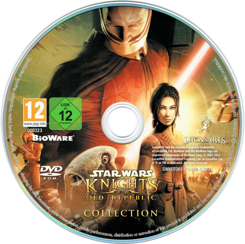 Media for Star Wars: Knights of the Old Republic - Collection (Windows) (Software Pyramide release): Star Wars: Knights of the Old Republic DVD