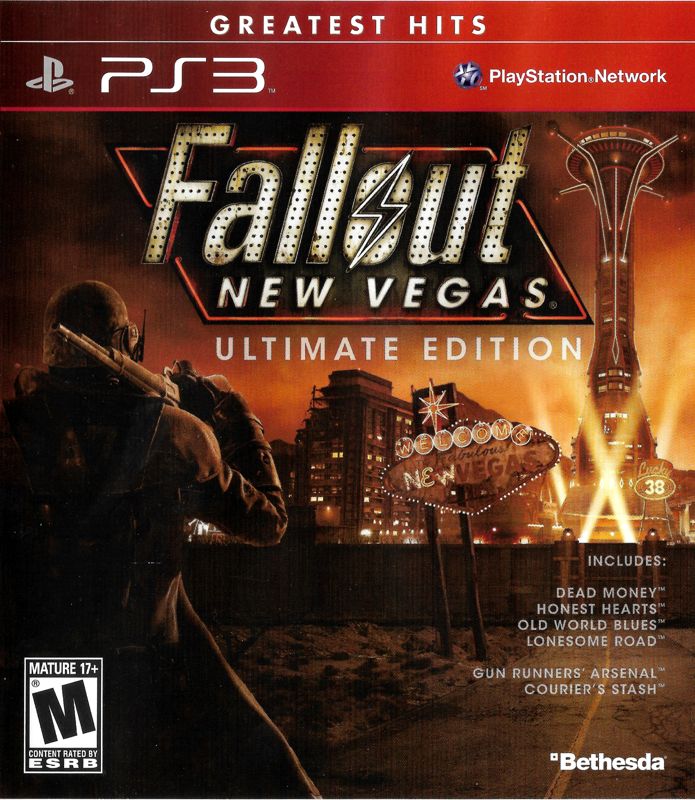Front Cover for Fallout: New Vegas - Ultimate Edition (PlayStation 3) (Greatest Hits release)