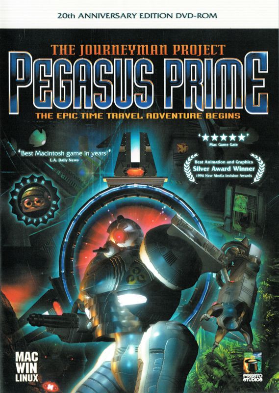 Front Cover for The Journeyman Project: Pegasus Prime (Linux and Macintosh and Windows)