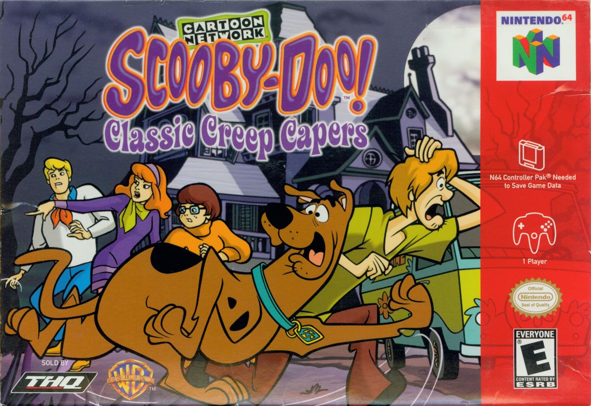 Front Cover for Scooby-Doo!: Classic Creep Capers (Nintendo 64) (Black Cart)