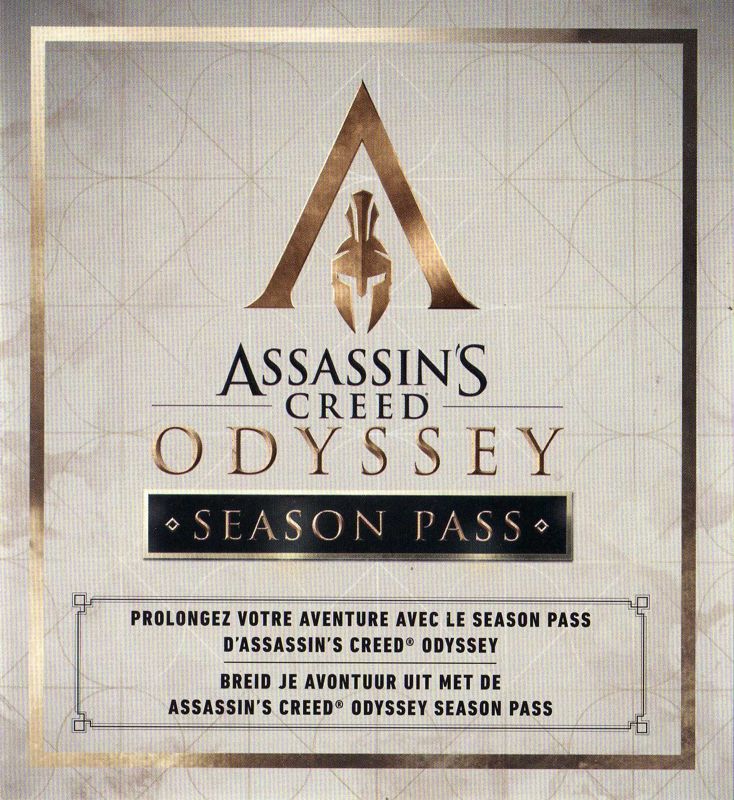 Advertisement for Assassin's Creed: Odyssey (Omega Edition) (Xbox One): Season Pass booklet - front