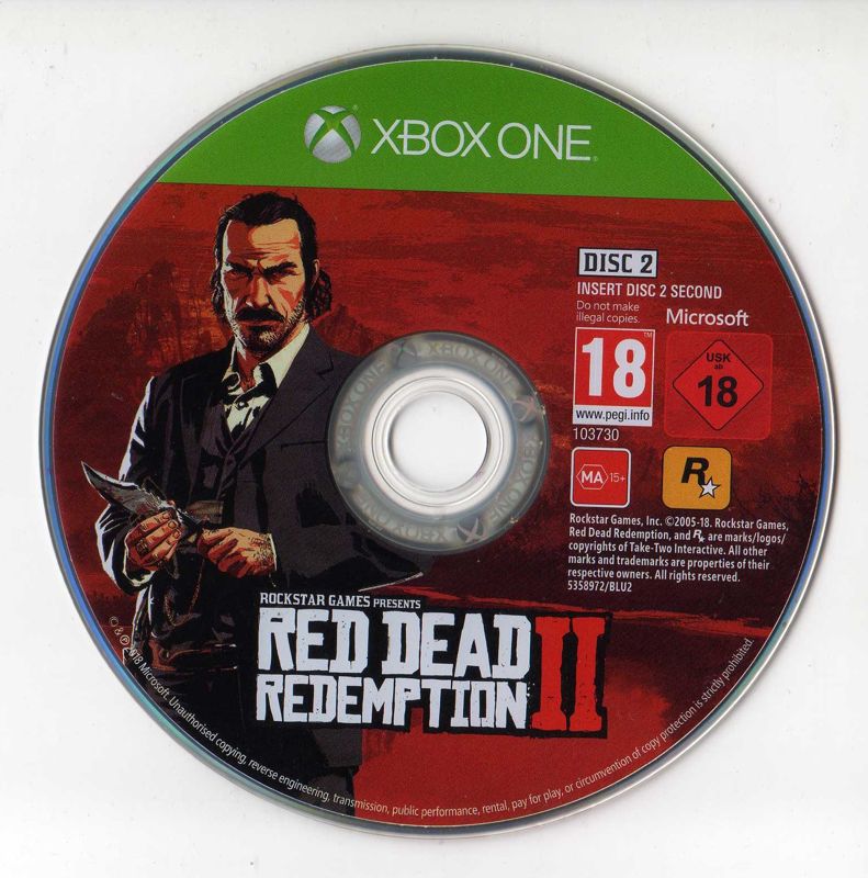 Media for Red Dead Redemption II (Xbox One): Disc 2