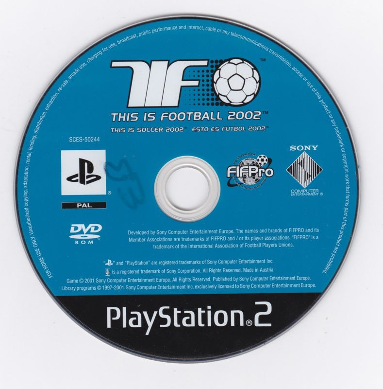Media for World Tour Soccer 2002 (PlayStation 2)