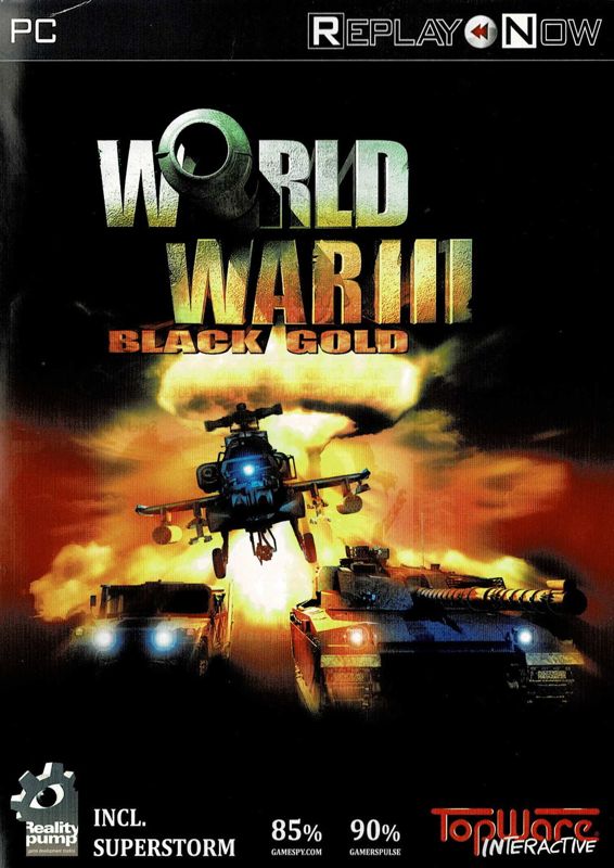Inside Cover for World War III: Black Gold (Windows) (Replay Now release): Left Inlay