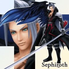 Front Cover for Dissidia 012 [duodecim] Final Fantasy: Sephiroth - Kingdom Hearts Gear (PSP) (download release)
