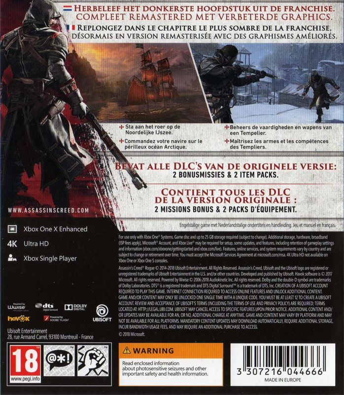 Assassin''s Creed Rogue Remastered Xbox One