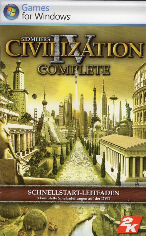 Manual for Sid Meier's Civilization IV: Complete (Windows): Front