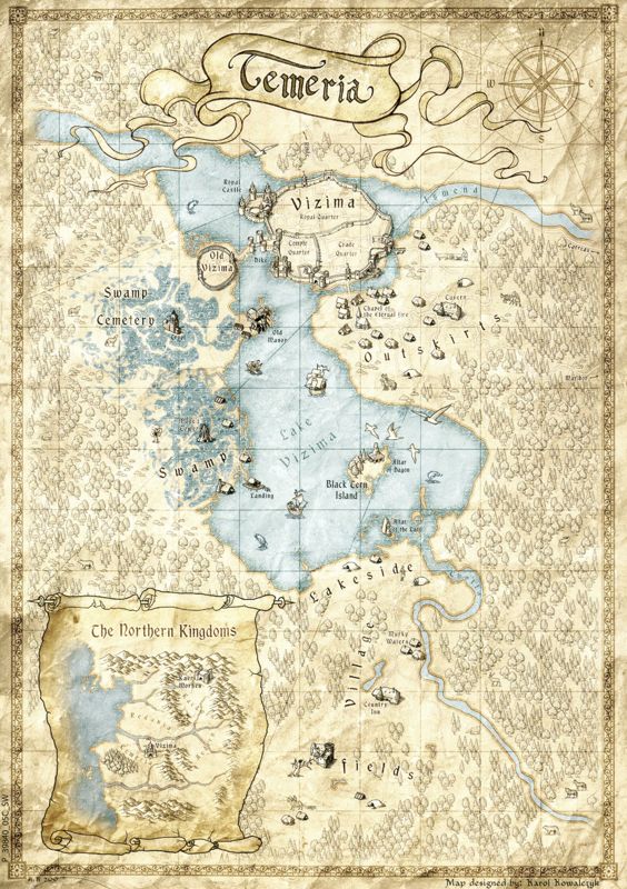 Extras for The Witcher: Enhanced Edition (Windows): Map - front