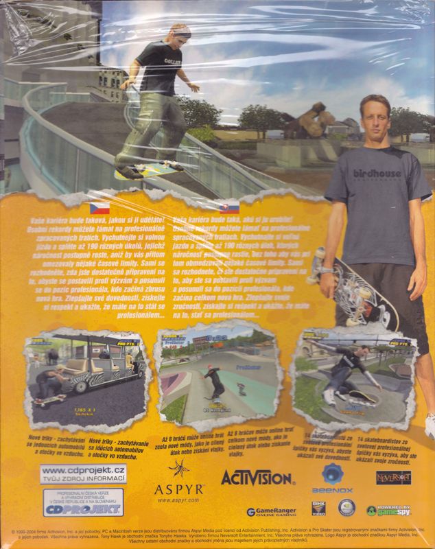 Back Cover for Tony Hawk's Pro Skater 4 (Windows)