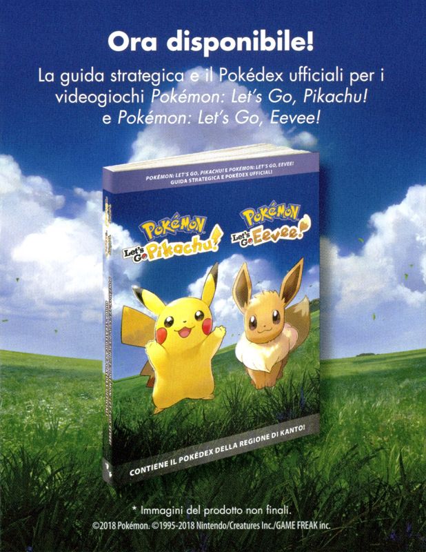 Advertisement for Pokémon: Let's Go, Pikachu! (Nintendo Switch): Booklet - Front