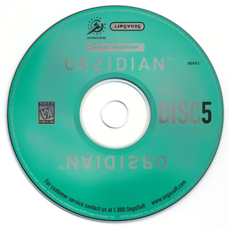 Media for Obsidian (Macintosh): Disc 5