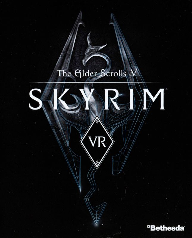 Manual for The Elder Scrolls V: Skyrim VR (PlayStation 4): Front