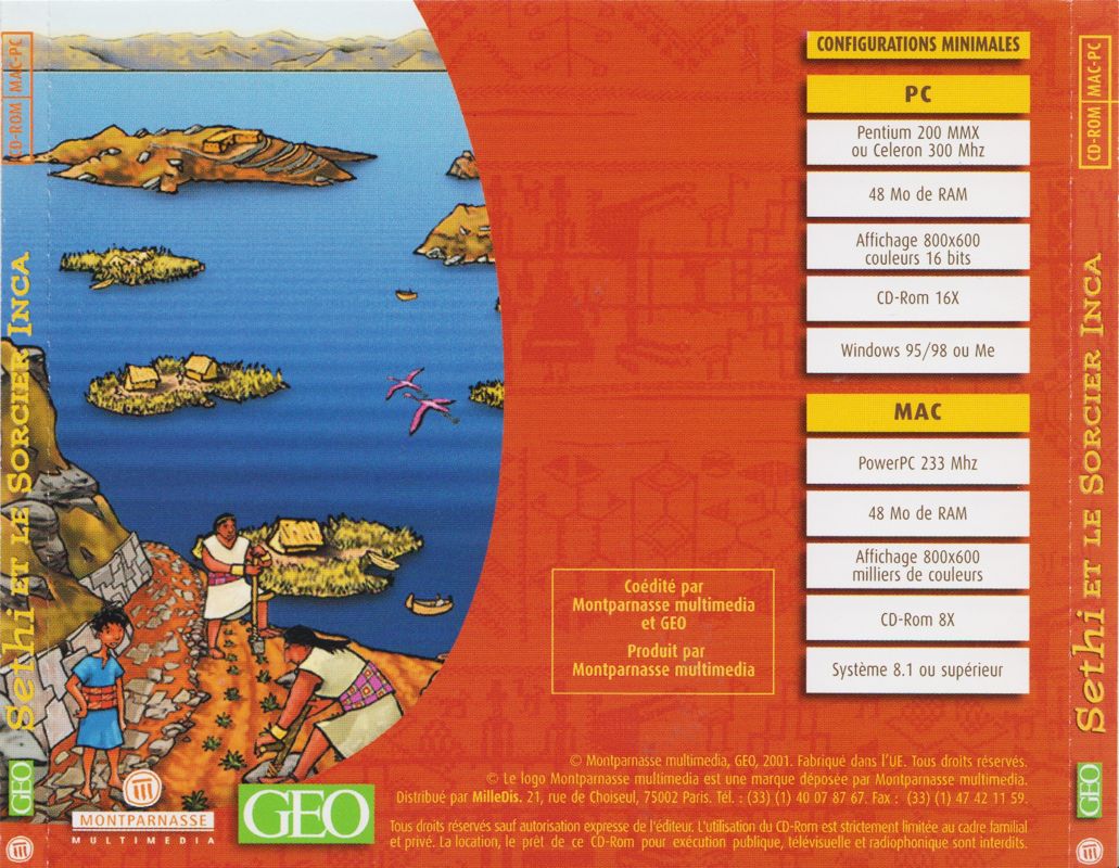 Other for Sethi and the Inca Wizard (Macintosh and Windows): Jewel Case - Full Back Cover