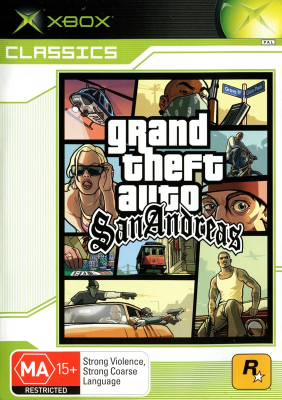 Grand Theft Auto: San Andreas cover or packaging material - MobyGames
