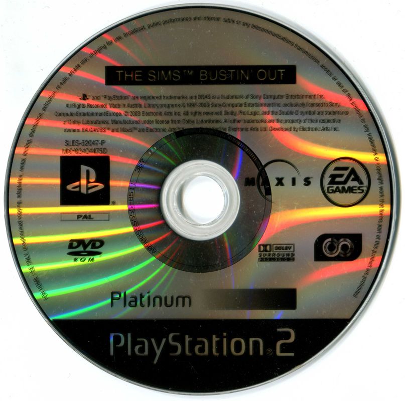 Media for The Sims: Bustin' Out (PlayStation 2) (Platinum release)