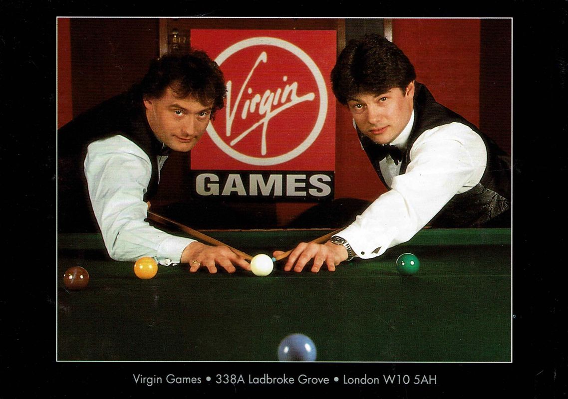 Manual for Jimmy White's 'Whirlwind' Snooker (DOS): Back