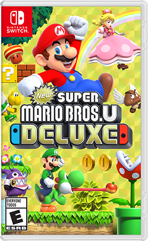 Front Cover for New Super Mario Bros. U Deluxe (Nintendo Switch) (download release): 1st version