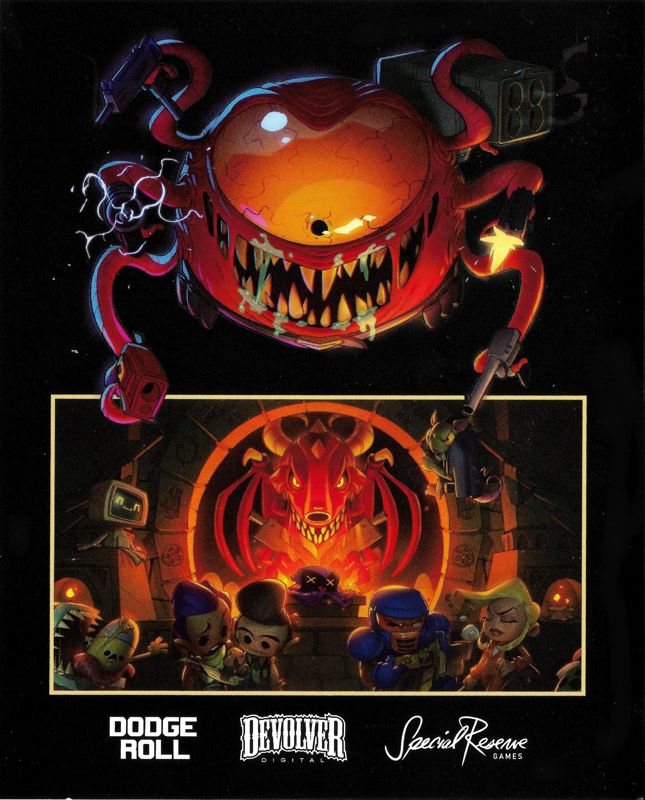 Inside Cover for Enter the Gungeon (PlayStation 4) (Special Reserve Games release): Left