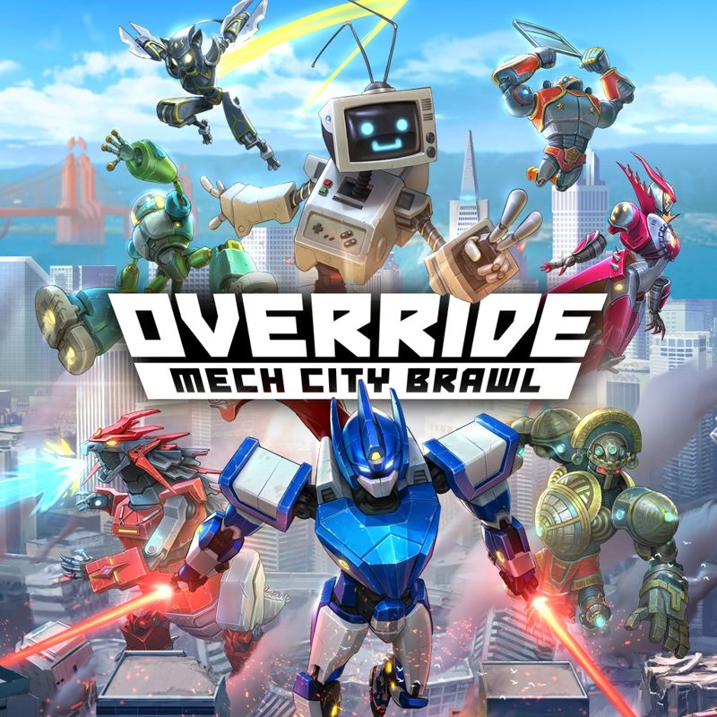Front Cover for Override: Mech City Brawl (PlayStation 4) (download release)