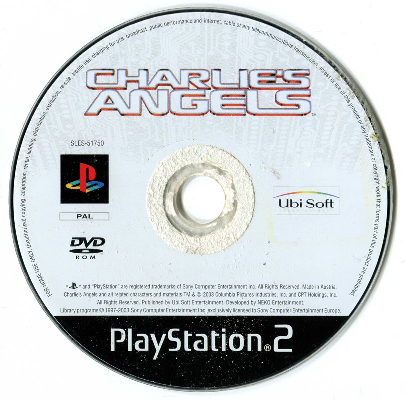 Media for Charlie's Angels (PlayStation 2)