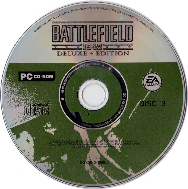 Media for Battlefield 1942: Deluxe Edition (Windows): Disc 3