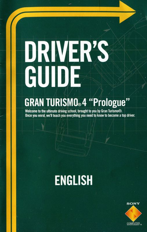 Manual for Gran Turismo 4: "Prologue" (PlayStation 2): Front