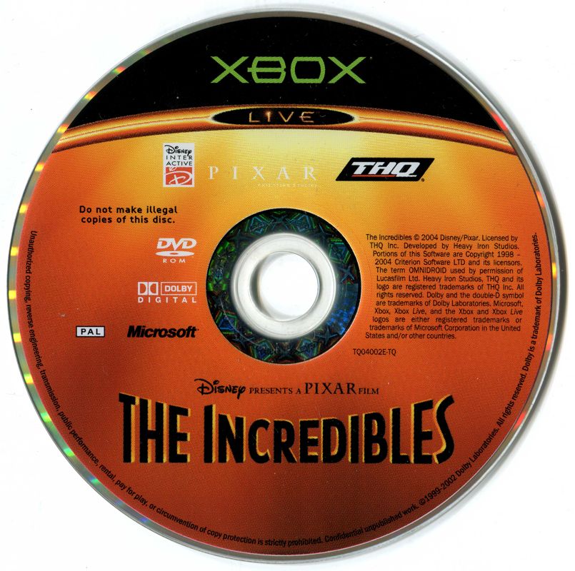 Media for The Incredibles (Xbox)