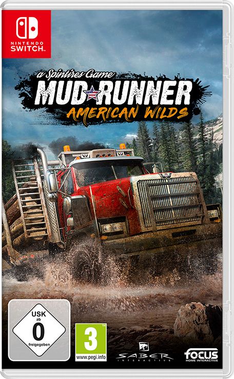 Front Cover for Spintires: MudRunner - American Wilds (Nintendo Switch) (download release)