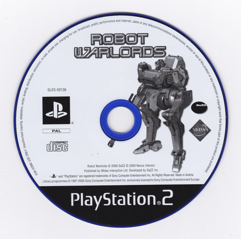 Media for Robot Warlords (PlayStation 2)