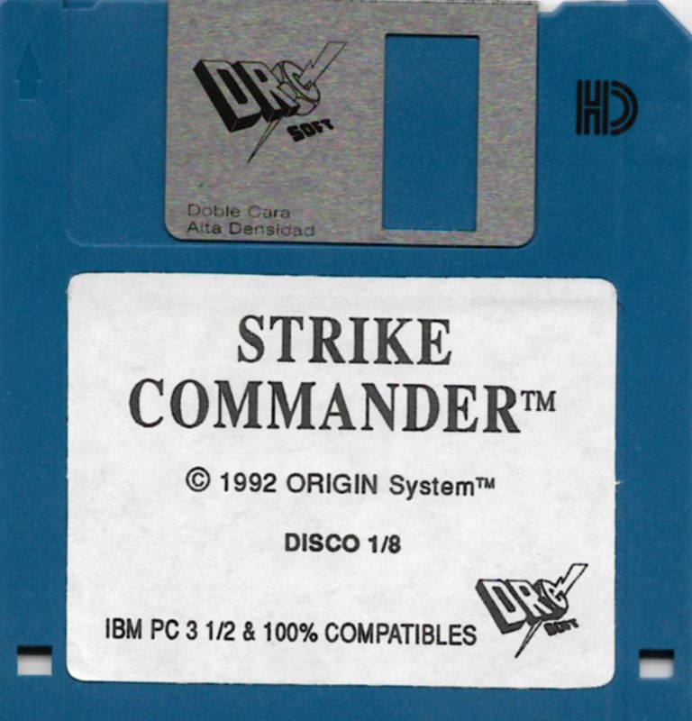 Media for Strike Commander (DOS): Disk 1 of 8