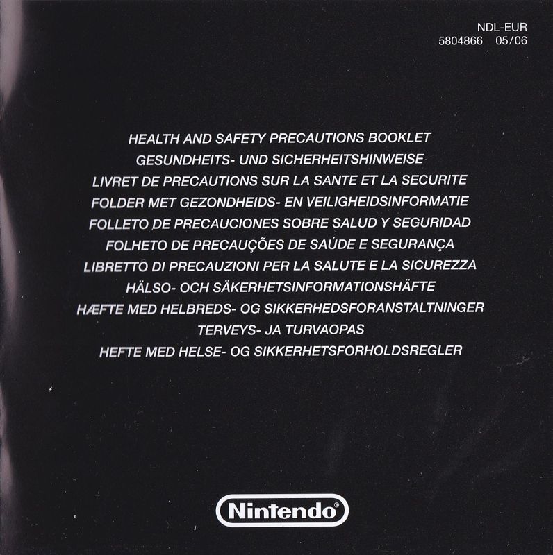 Other for Pokémon Mystery Dungeon: Blue Rescue Team (Nintendo DS): Health & Safety Booklet: Front