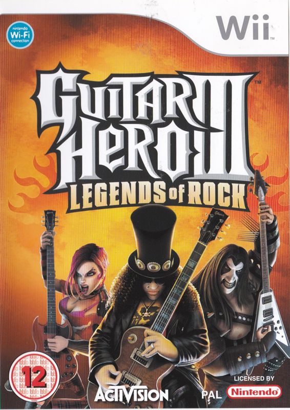 Front Cover for Guitar Hero III: Legends of Rock (Wii) (Alternate Serial No On Back Panel: 95167.206.00/1)