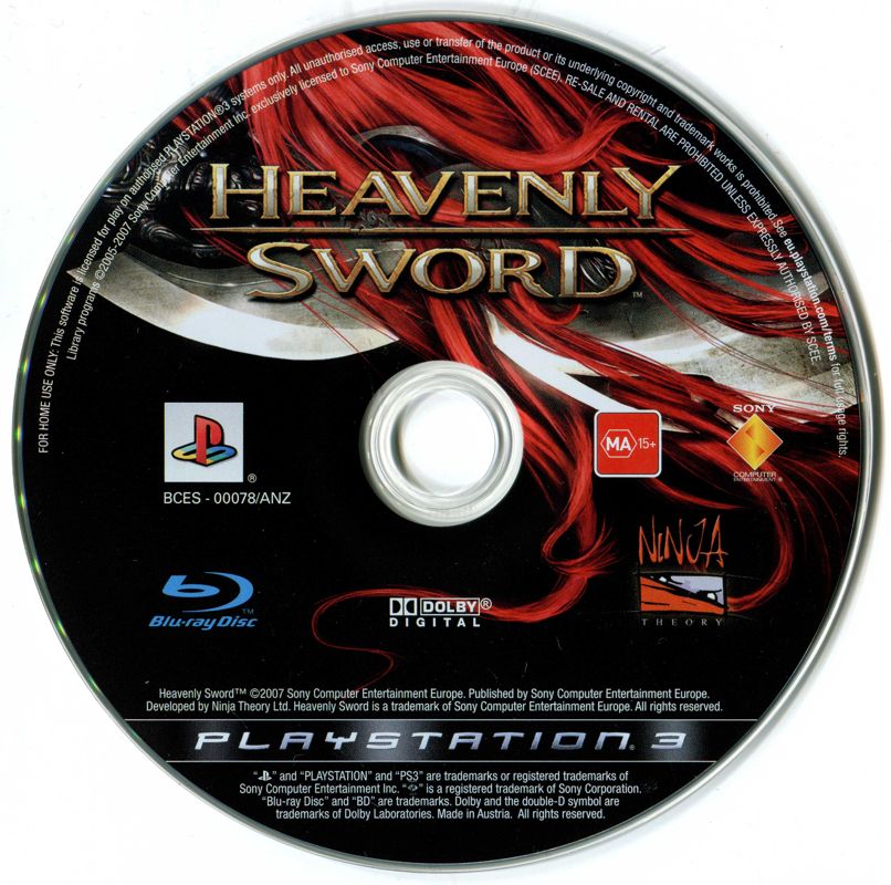 Media for Heavenly Sword (PlayStation 3)