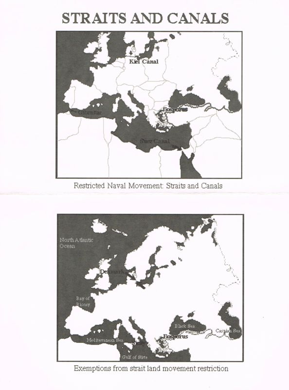 Reference Card for High Command: Europe 1939-'45 (DOS) (3.5" HD version): Back