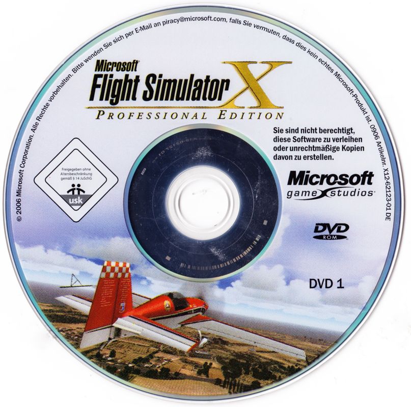 Media for Microsoft Flight Simulator X: Gold Edition (Windows): <i>Flight Simulator X</i> Disc 1