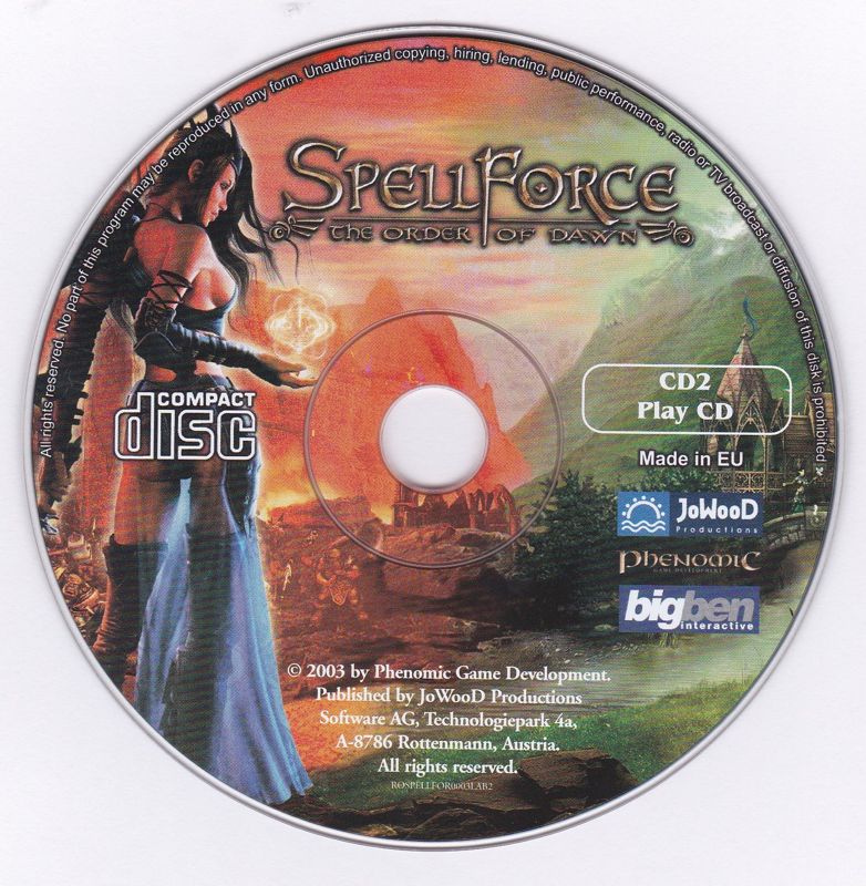 Media for SpellForce: The Order of Dawn (Windows): Disc 2