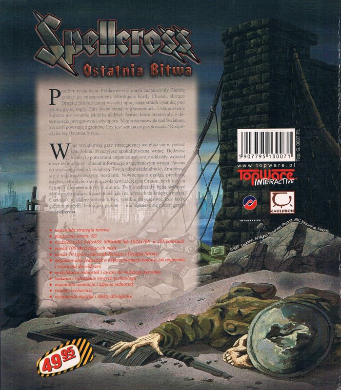 Back Cover for Spellcross (DOS)