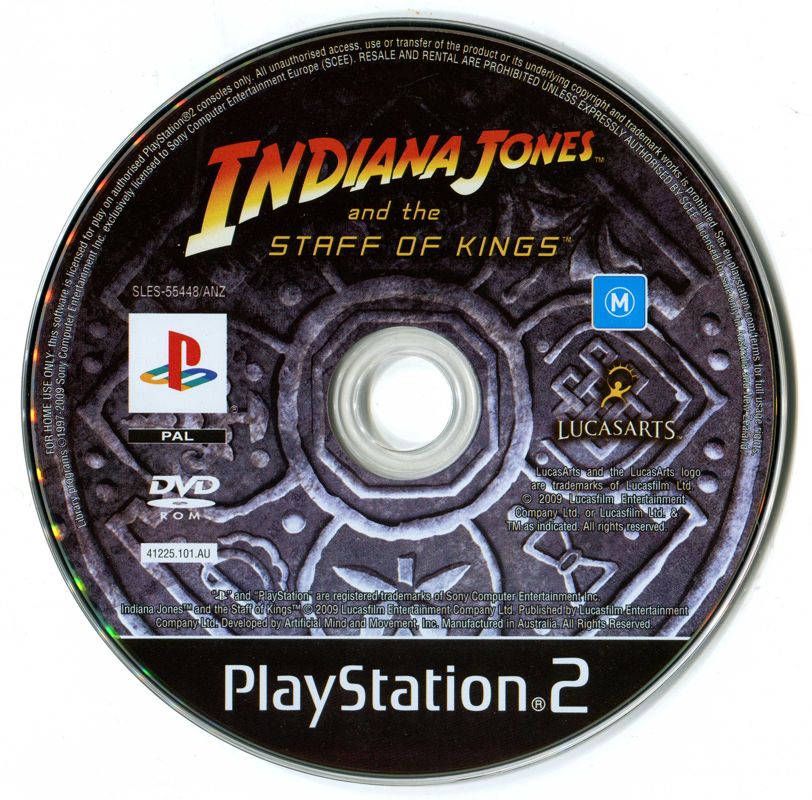 Media for Indiana Jones and the Staff of Kings (PlayStation 2)