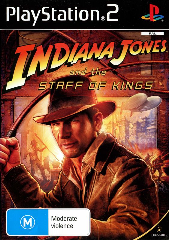 Front Cover for Indiana Jones and the Staff of Kings (PlayStation 2)