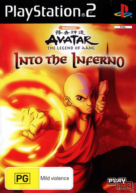 Front Cover for Avatar: The Last Airbender - Into the Inferno (PlayStation 2)