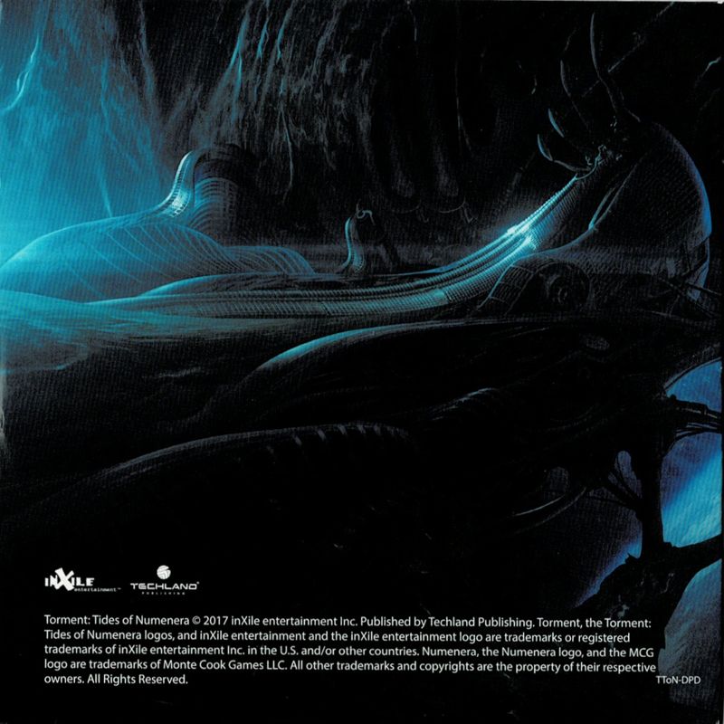 Soundtrack for Torment: Tides of Numenera (Day One Edition) (PlayStation 4): Cardboard Folder - Back