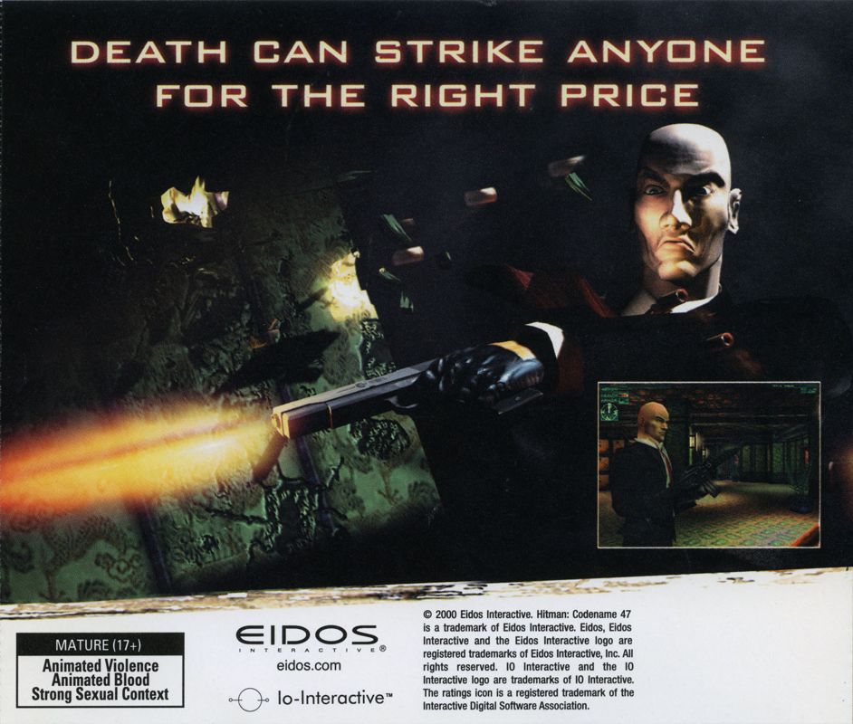 Other for Hitman: Codename 47 (Windows): Jewel Case - Back