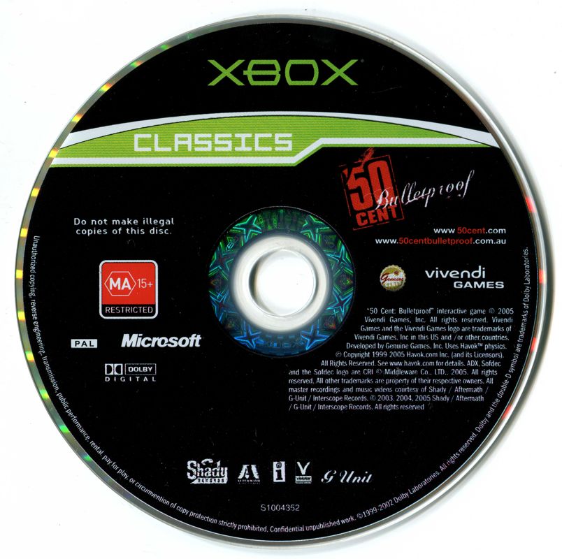 Media for 50 Cent: Bulletproof (Xbox) (Classics release)
