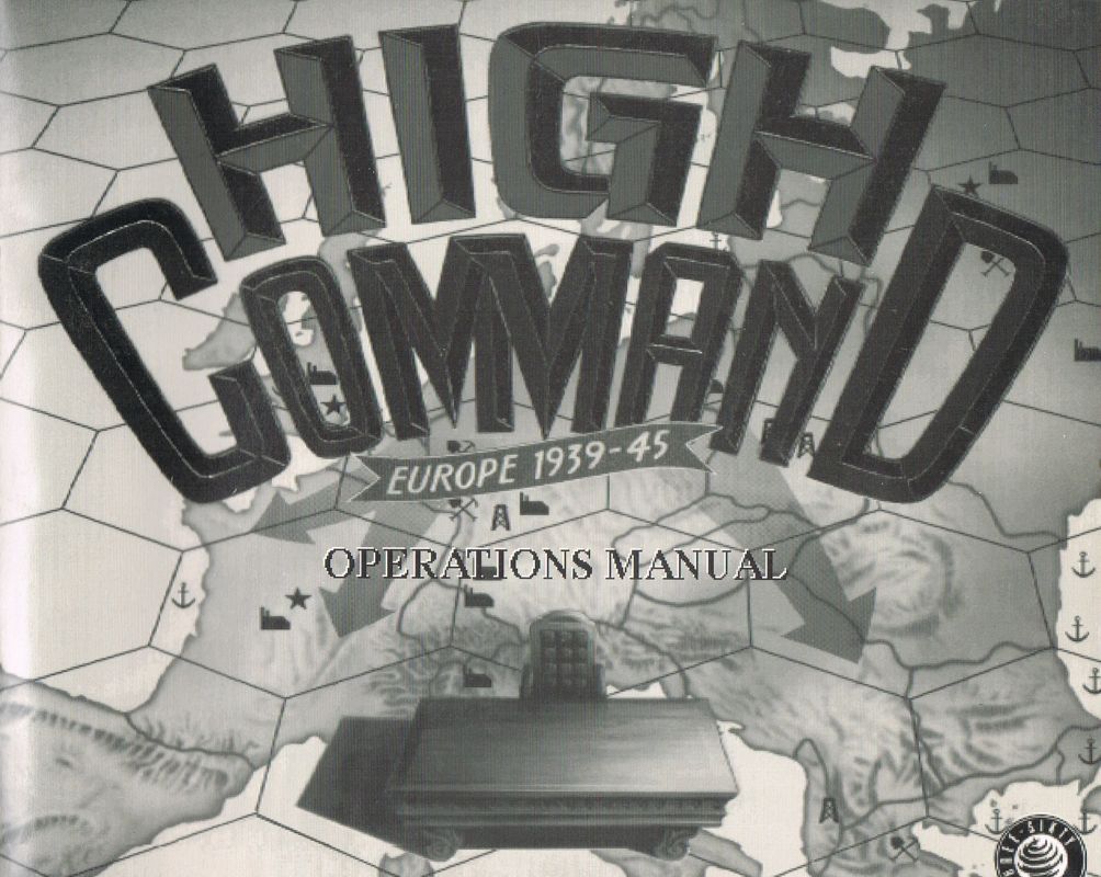 Manual for High Command: Europe 1939-'45 (DOS) (3.5" HD version): Front