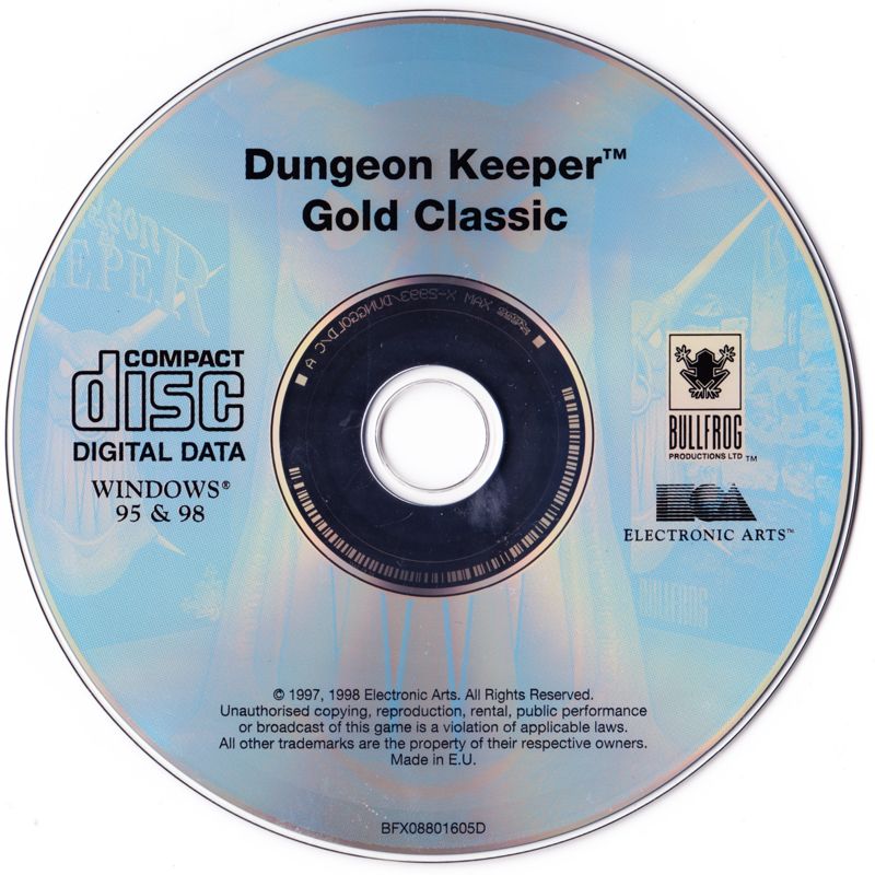Media for Dungeon Keeper: Gold Edition (Windows) (EA Classics release)