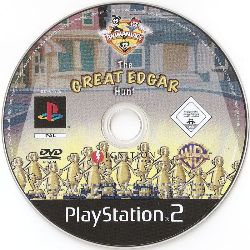 Media for Animaniacs: The Great Edgar Hunt (PlayStation 2)