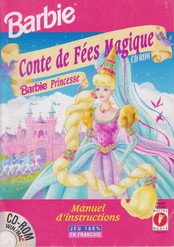 Manual for Magic Fairy Tales: Barbie as Rapunzel (Macintosh and Windows and Windows 3.x): Front